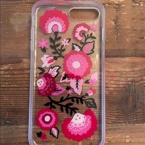 Kate Spade Pink and Red Floral Phone Case